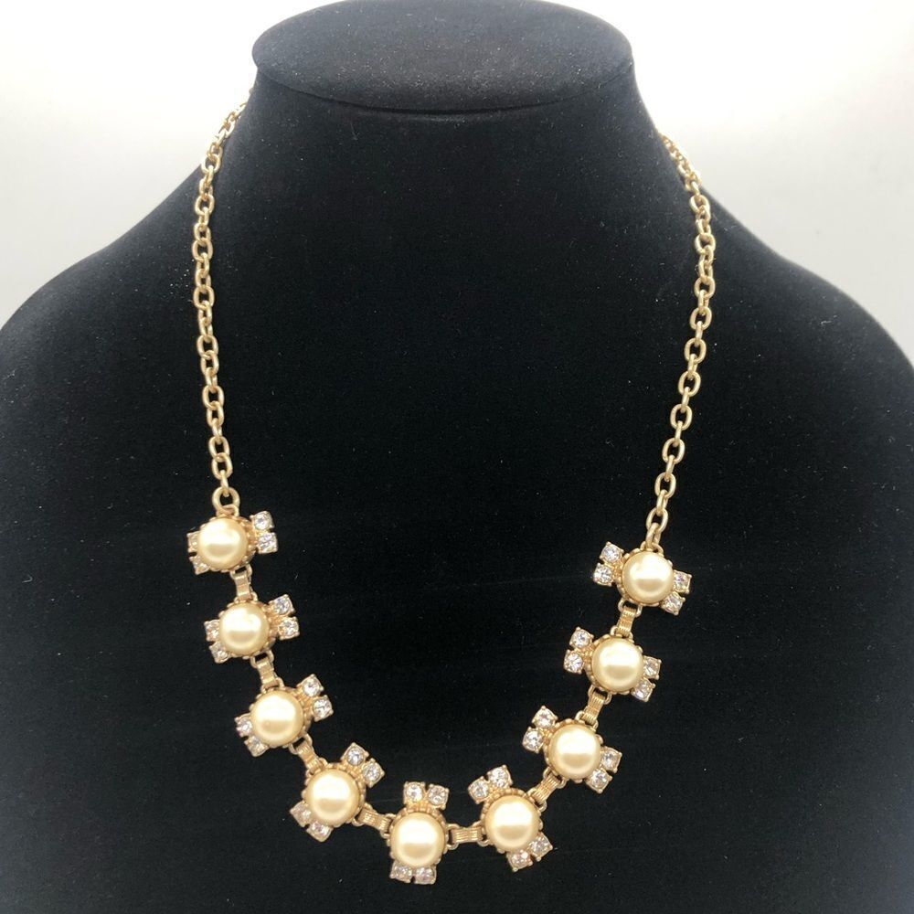J.Crew Statement Necklace w/Faux Pearls